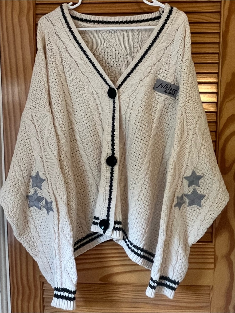 Taylor Swift RARE Original 2020 Folklore Album Cable-Knit Cardigan XL/XXL - Picture 3 of 6